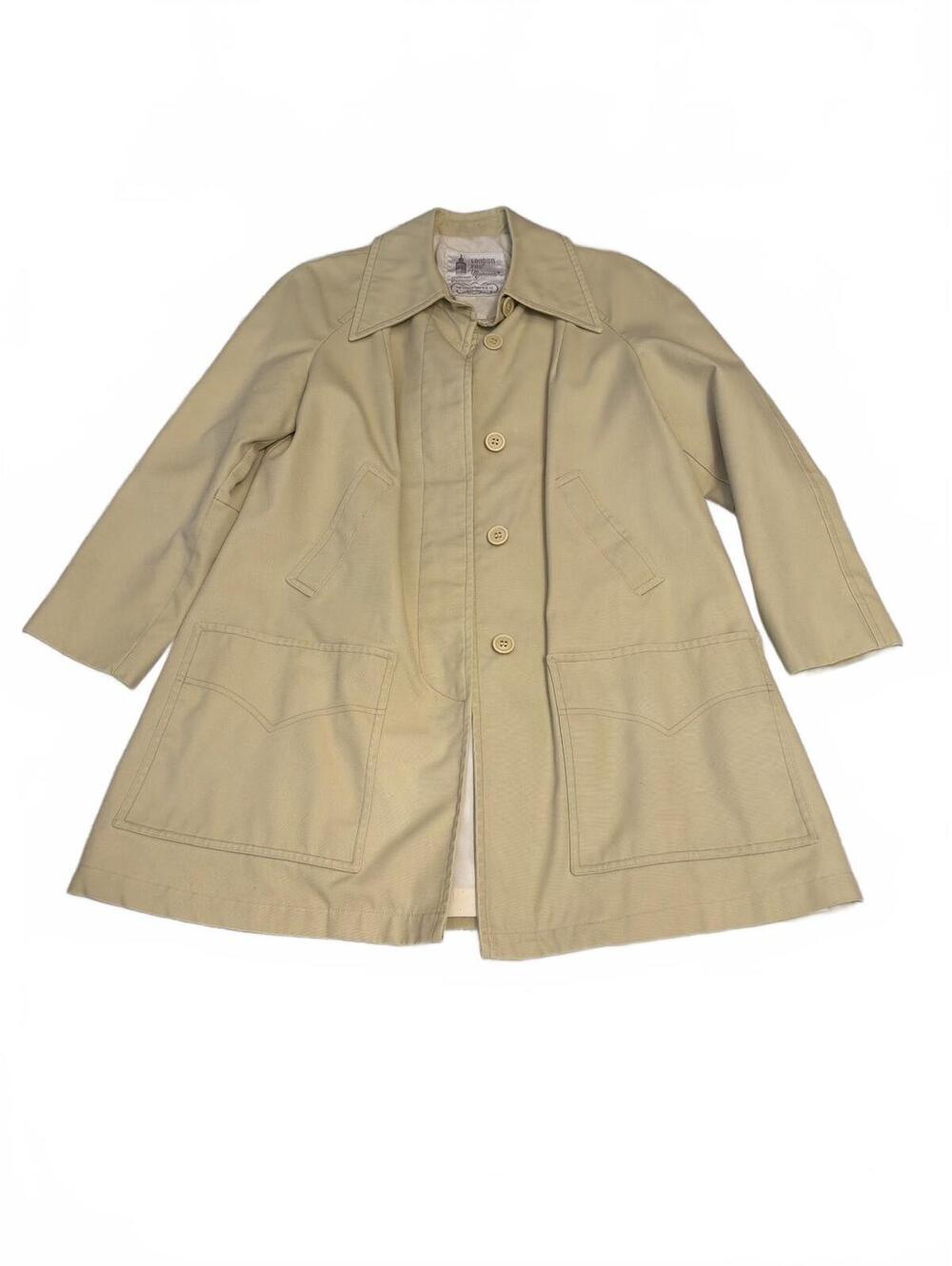 VINTAGE London Fog beige car coat size 10